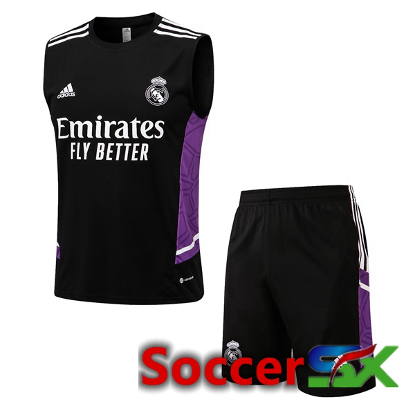 Real Madrid Soccer Vest + Shorts Black 2022/2023