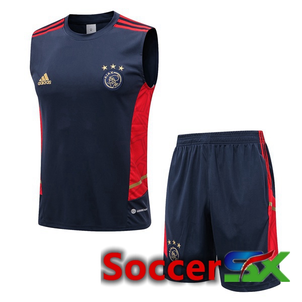 AFC Ajax Soccer Vest + Shorts Royal Blue 2022/2023