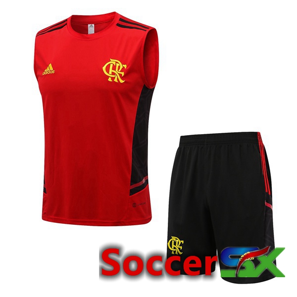 Flamengo Soccer Vest + Shorts Red 2022/2023