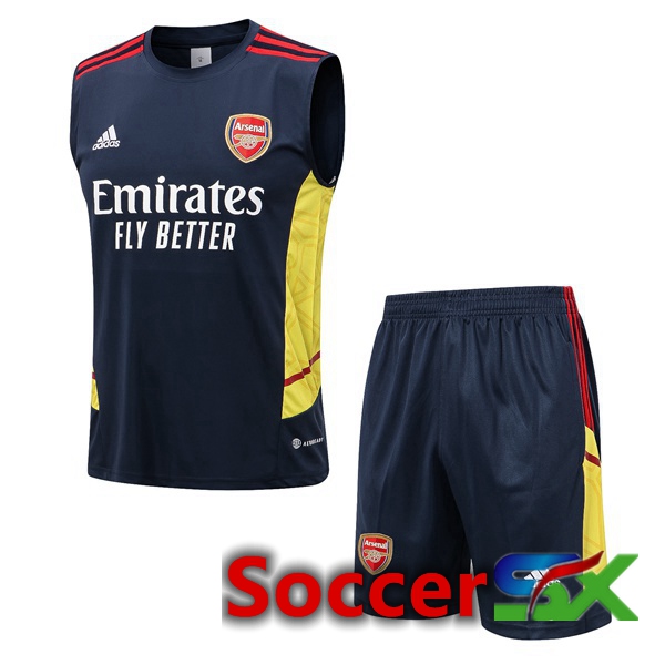 Arsenal Soccer Vest + Shorts Royal Blue 2022/2023
