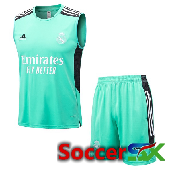 Real Madrid Soccer Vest + Shorts Green 2022/2023