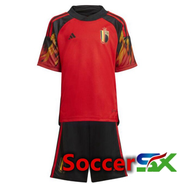 Belgium Kids Home Jersey Red 2023/2023