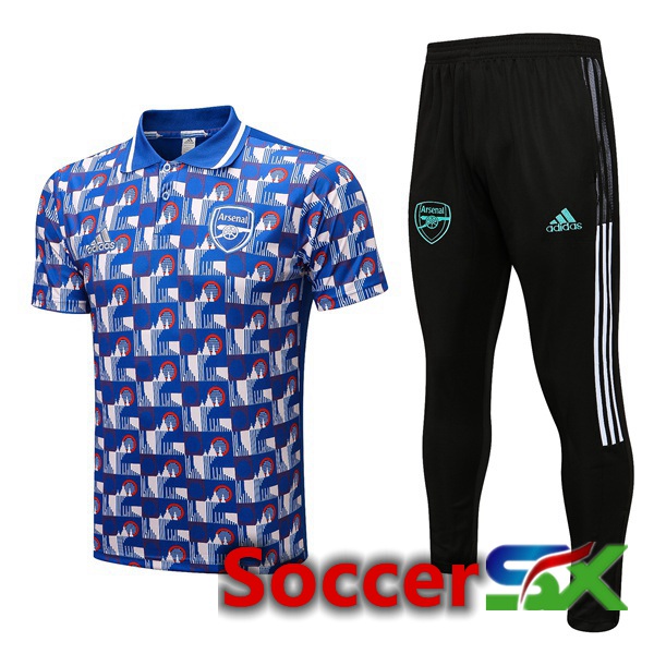 Arsenal Soccer Polo + Pants Blue 2022/2023