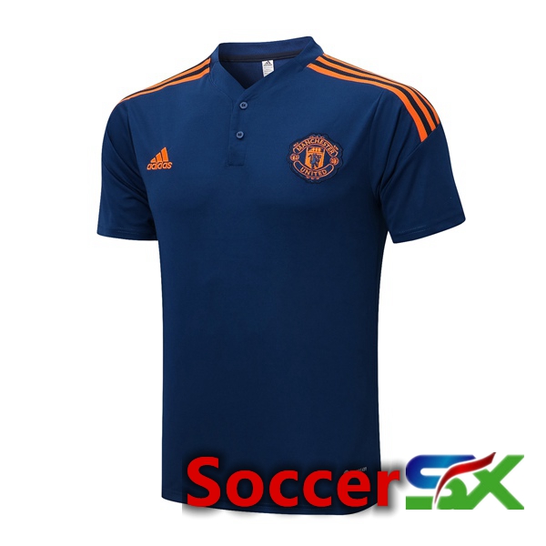 Manchester United Soccer Polo Royal Blue 2022/2023