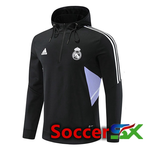 Real Madrid Training Sweatshirt Hoodie Black 2022/2023