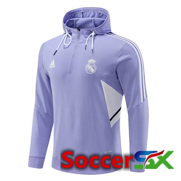 Real Madrid Training Sweatshirt Hoodie Purple 2022/2023