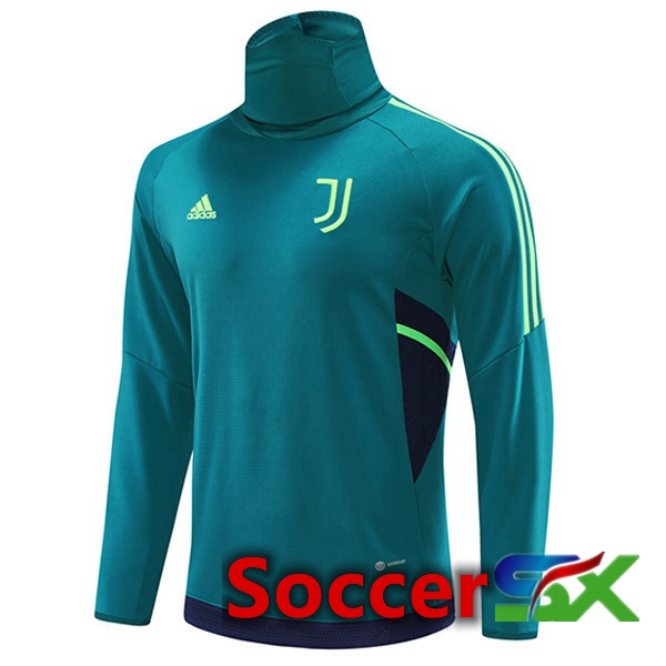Juventus High collar Training Sweatshirt Green 2022/2023