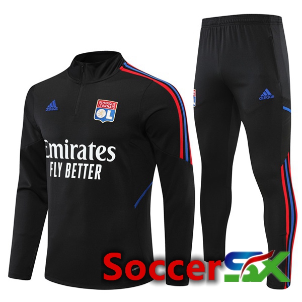 Lyon OL Training Tracksuit Black 2022/2023