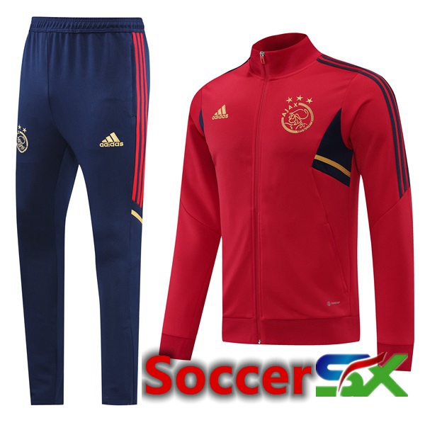 Afc Ajax Training Jacket Suit Red 2022/2023