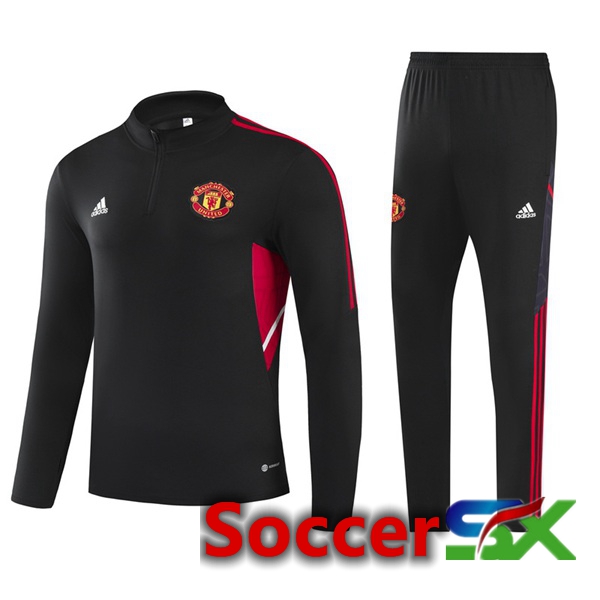 Manchester United Training Jacket Suit Black 2022/2023