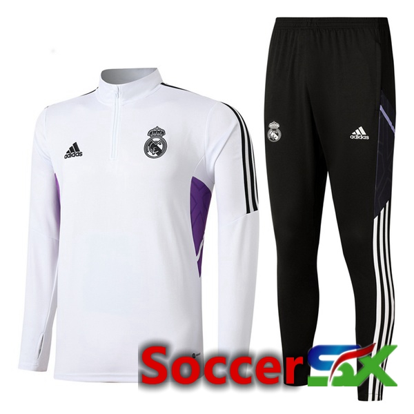 Real Madrid Training Jacket Suit White 2022/2023