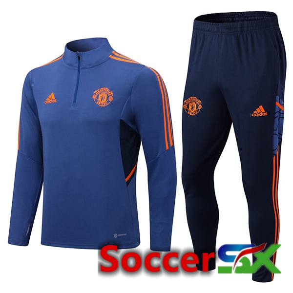 Manchester United Training Jacket Suit Blue 2022/2023