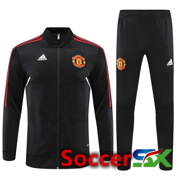 Manchester United Training Jacket Suit Black 2022/2023