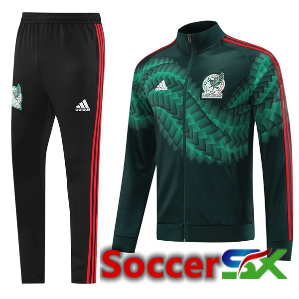 Mexico Training Jacket Suit Green Black 2022/2023