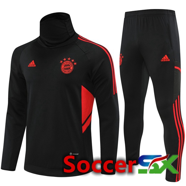 Bayern Munich High collar Training Tracksuit Black 2022/2023