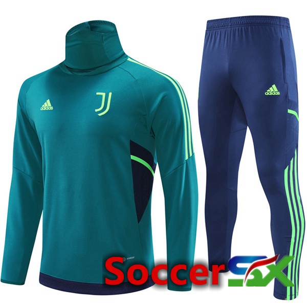 Juventus High collar Training Jacket Suit Green 2022/2023