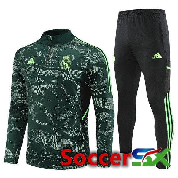 Real Madrid Training Jacket Suit Green 2022/2023