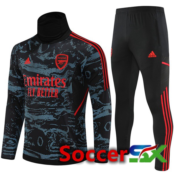 Arsenal High collar Training Jacket Suit Blue Red 2022/2023
