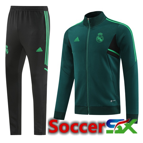 Real Madrid Training Jacket Suit Green 2022/2023