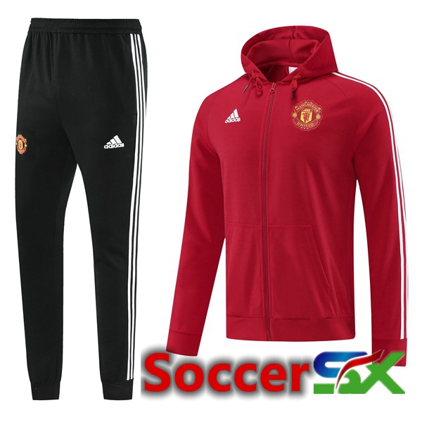 Manchester United Training Tracksuit Hoodie Red 2022/2023