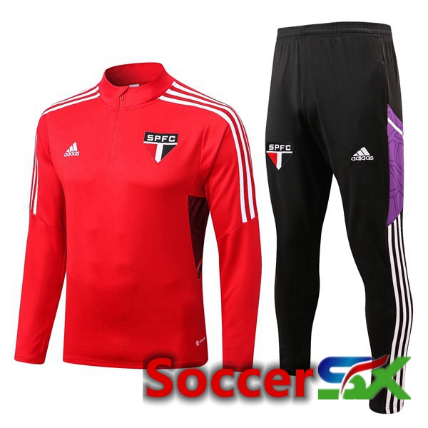 Sao Paulo FC Training Tracksuit Red 2022/2023