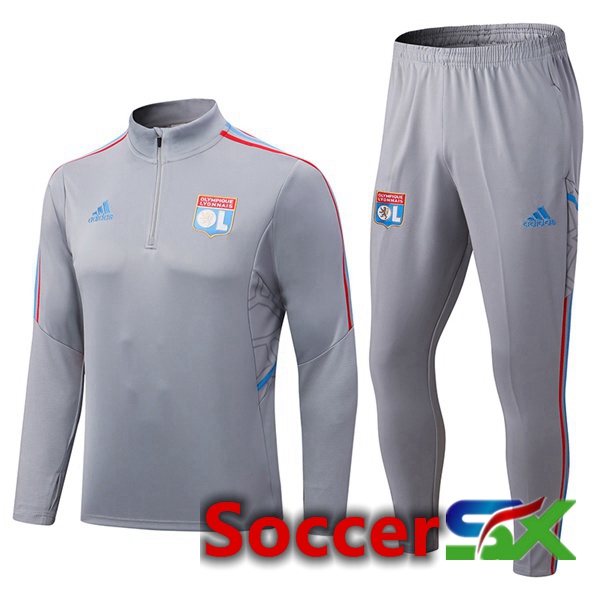 Lyon OL Training Tracksuit Grey 2022/2023