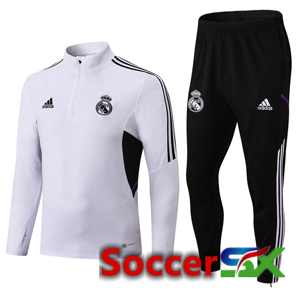 Real Madrid Training Tracksuit White 2022/2023