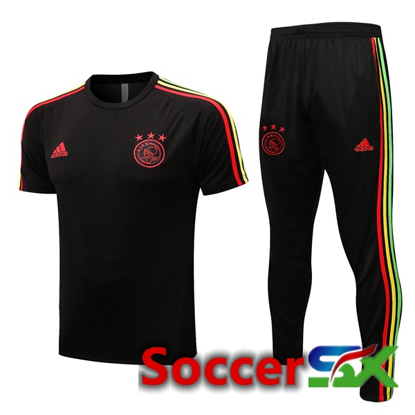 AFC Ajax Training T Shirt + Pants Black 2022/2023