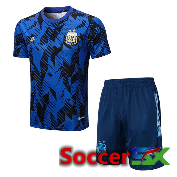 Argentina Training T Shirt + Shorts Blue 2022/2023