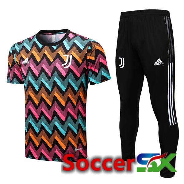 Juventus Training T Shirt + Pants Blue Purple 2022/2023