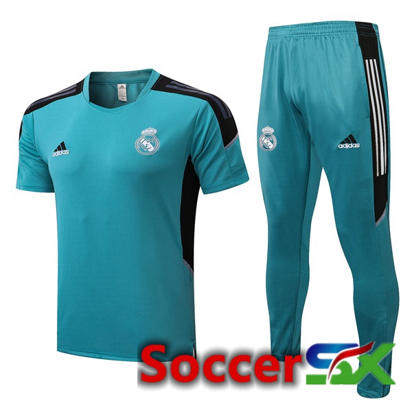 Real Madrid Training T Shirt + Pants Green 2022/2023
