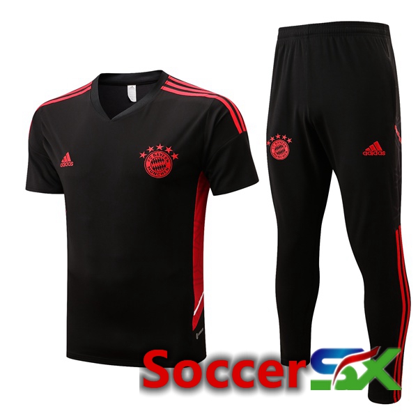 Bayern Munich Training T Shirt + Pants Black 2022/2023