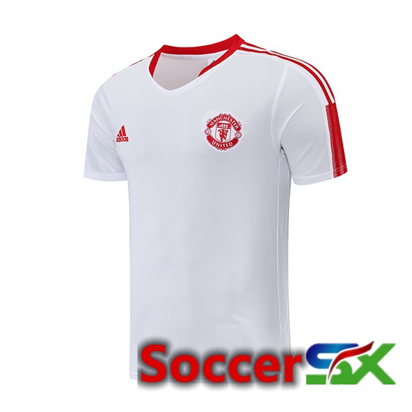 Manchester United Training T Shirt White 2022/2023