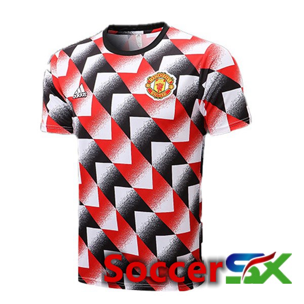Manchester United Training T Shirt Red Black 2022/2023