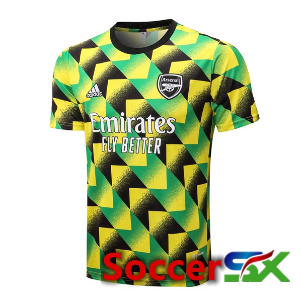 Arsenal Training T Shirt Green Black 2022/2023