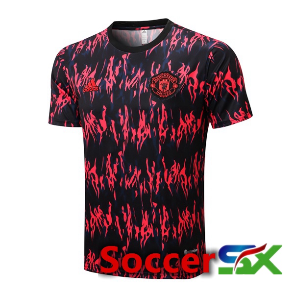 Manchester United Training T Shirt Red Black 2022/2023