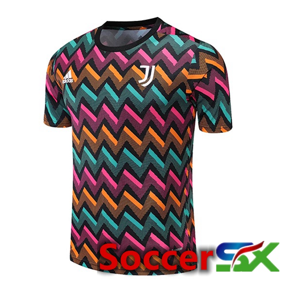 Juventus Training T Shirt Green Purple 2022/2023