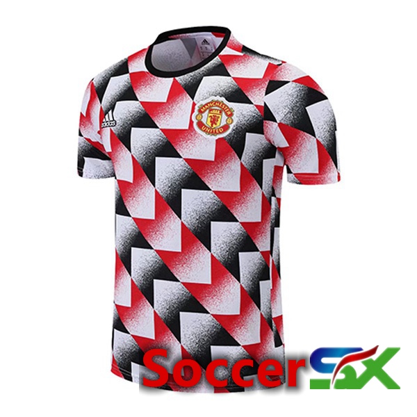 Manchester United Training T Shirt Red Black 2022/2023