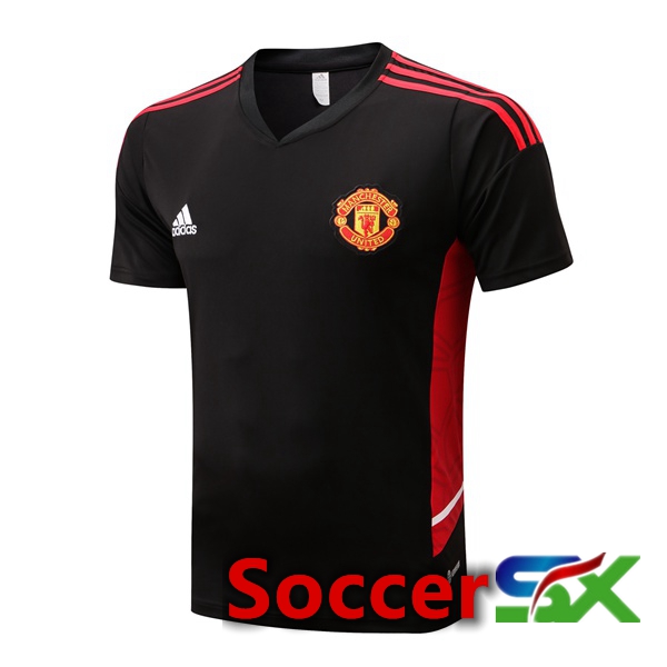 Manchester United Training T Shirt Black 2022/2023