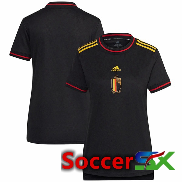 Belgium Womens Home Jersey Black Euro 2022