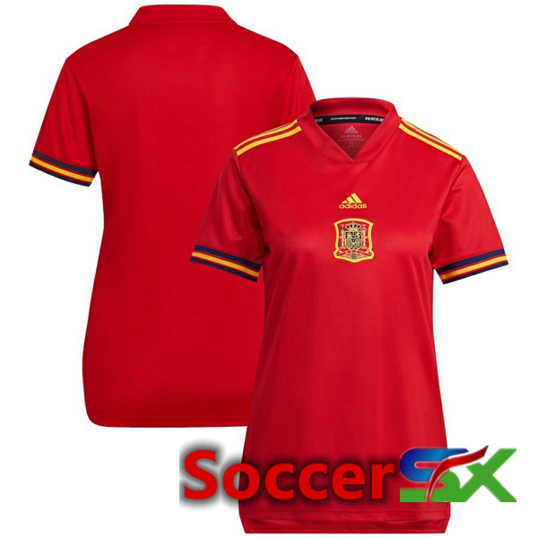 Spain Womens Home Jersey Red Euro 2022