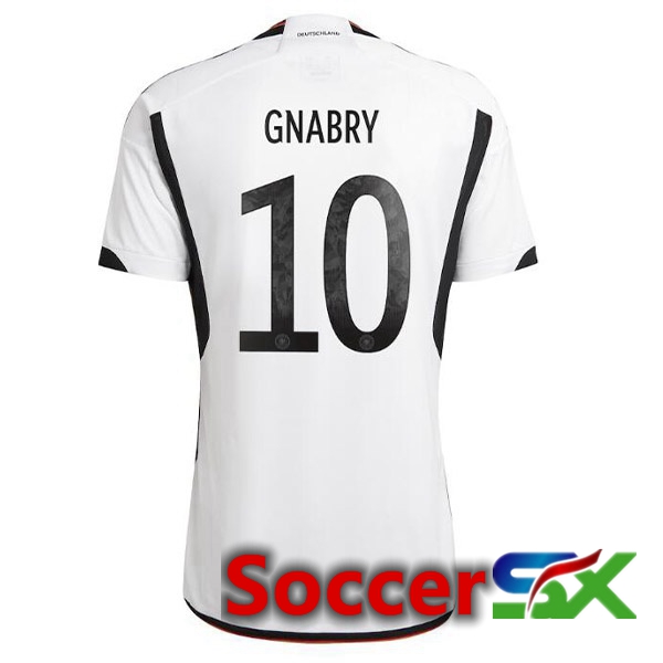 Germany (GNABRY 10) Home Jersey Black White World Cup 2022