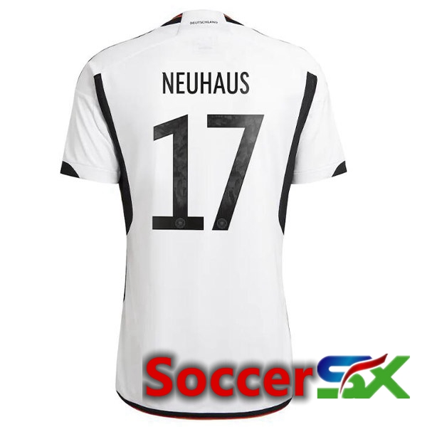 Germany (NEUHAUS 17) Home Jersey Black White World Cup 2022