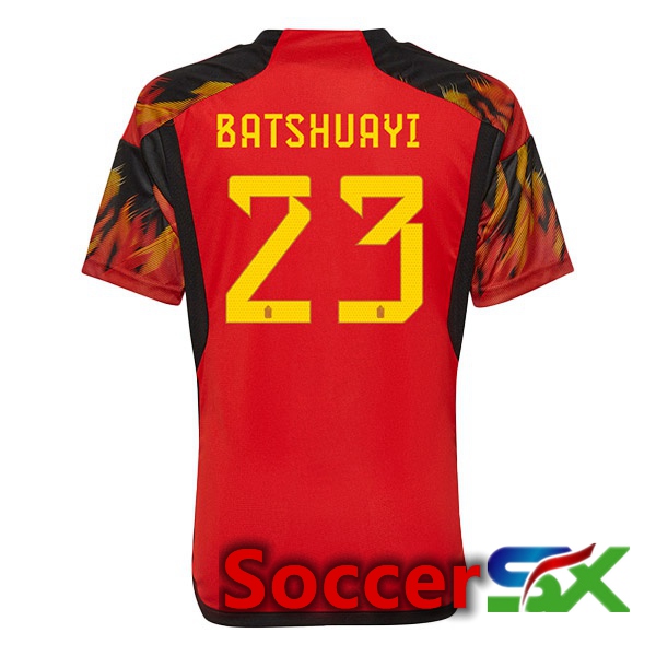 Belgium (BATSHUAYI 23) Home Jersey Red World Cup 2022