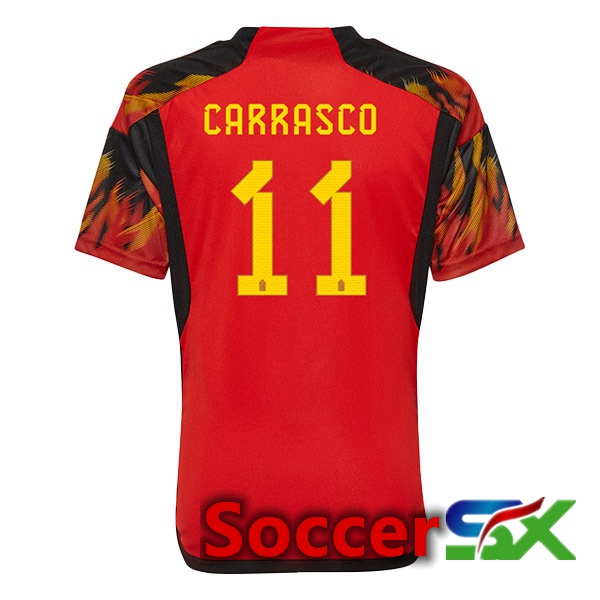 Belgium (CARRASCO 11) Home Jersey Red World Cup 2022