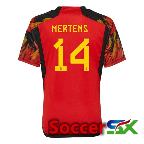 Belgium (MERTENS 14) Home Jersey Red World Cup 2022
