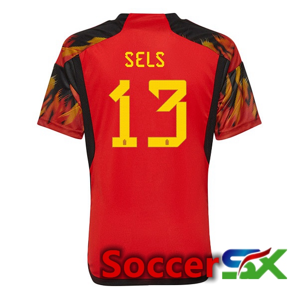 Belgium (SELS 13) Home Jersey Red World Cup 2022