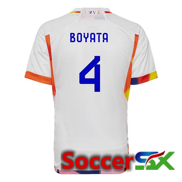 Belgium (BOYATA 4) Away Jersey White World Cup 2022