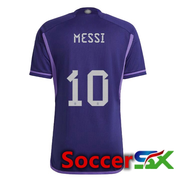 Argentina (MESSI 10) Away Jersey Purple World Cup 2022