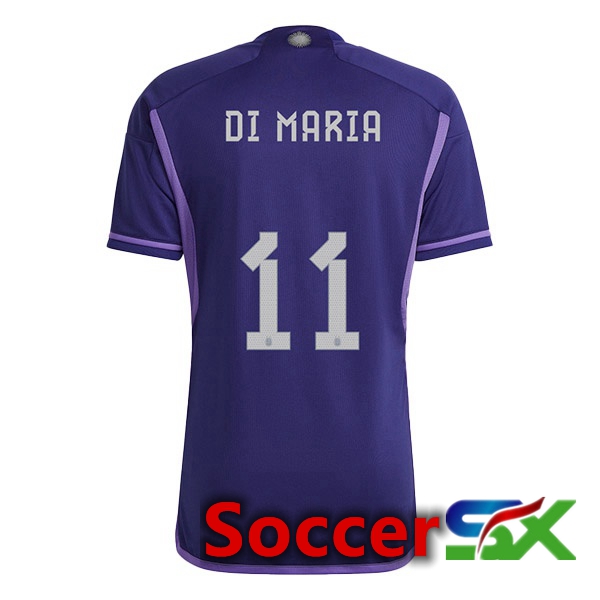 Argentina (DI MARIA 11) Away Jersey Purple World Cup 2022